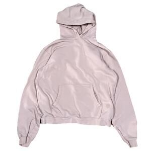 John Elliott Hoodie Pullover Hooded Sweatshirt Size 1 Light Pink USA Flaws